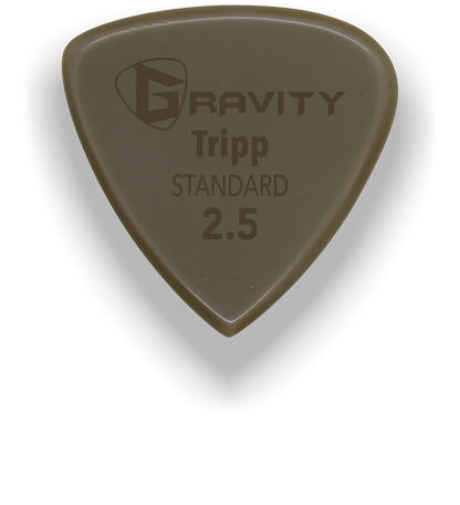Tripp Standard 2.5mm Gold Guitar Pick Handmade Custom Best Acoustic Mandolin Electric Ukulele Bass Plectrum Bright Loud Faster Speed