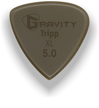 Tripp XL 5.0mm Gold Guitar Pick Handmade Custom Best Acoustic Mandolin Electric Ukulele Bass Plectrum Bright Loud Faster Speed